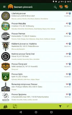 Czech breweries android App screenshot 7